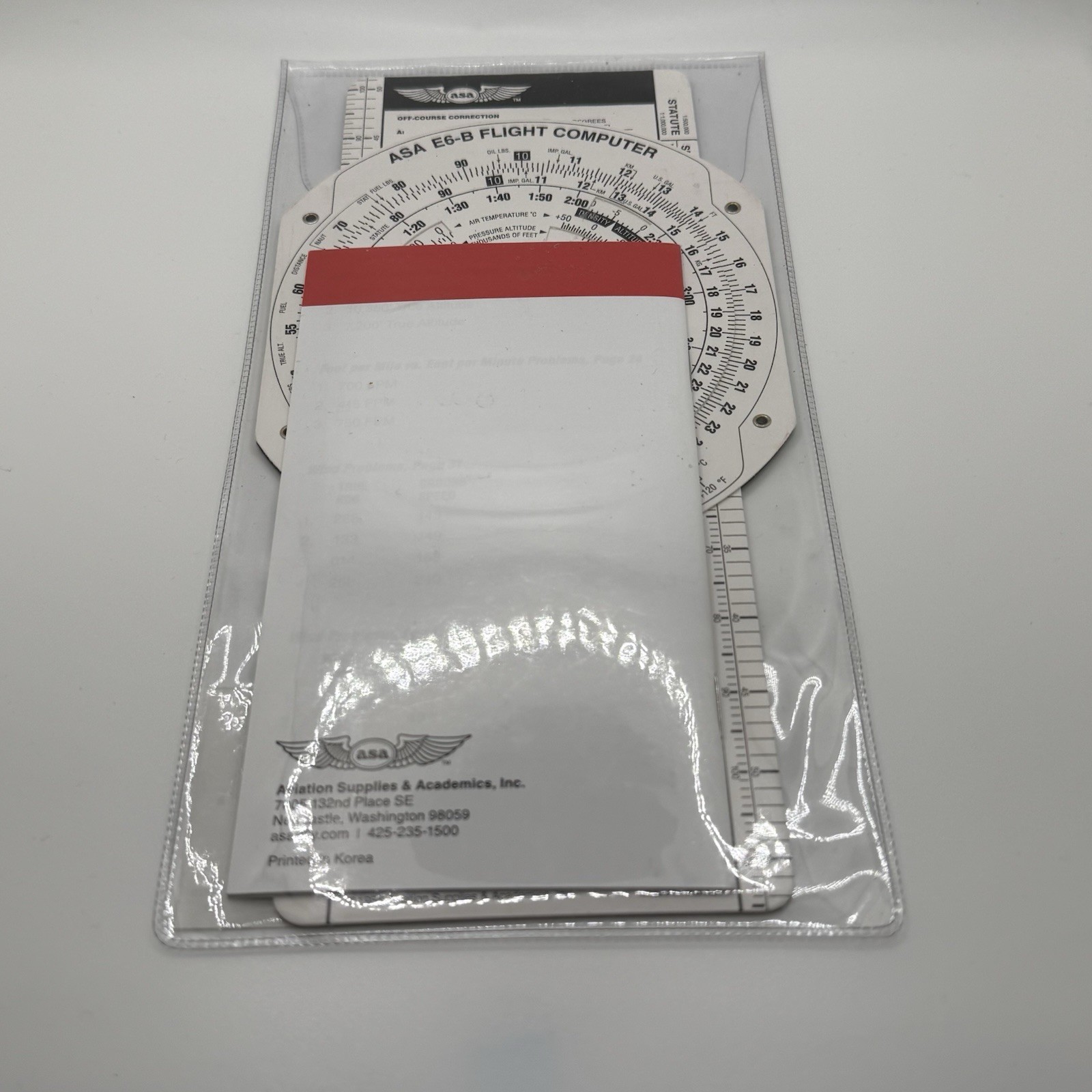 ASA E6-B Flight Computer with Instructions E6B Sealed