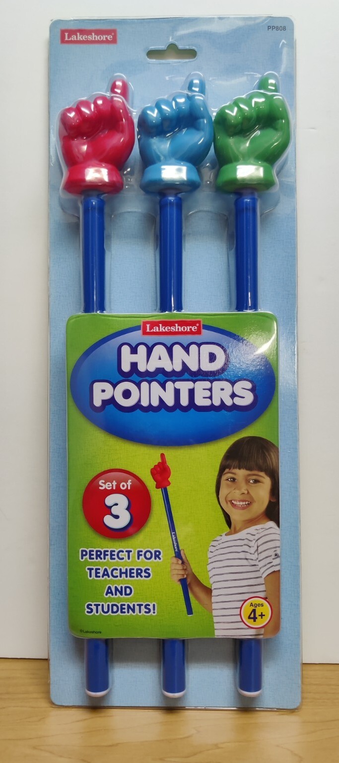 Brand New Learning Resources Hand Pointers Set Of 3