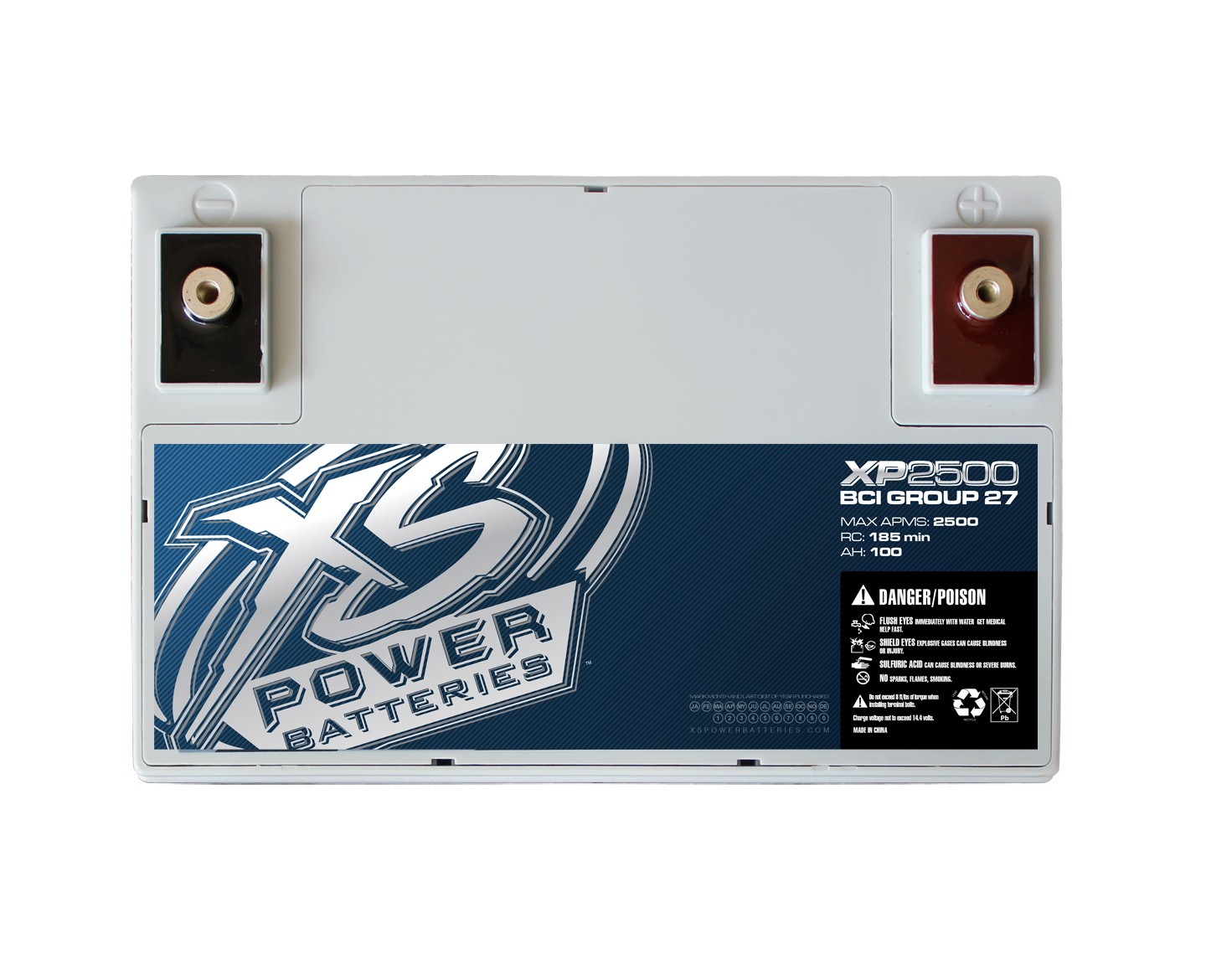 XS Power XP2000 2000W Power Cell Car Battery Power System + Power/Ground Wires