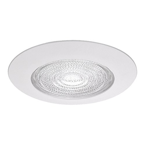 TDH Lighting 6 INCH RECESSED CAN Light Plastic Shower Trim 6 Inches, White