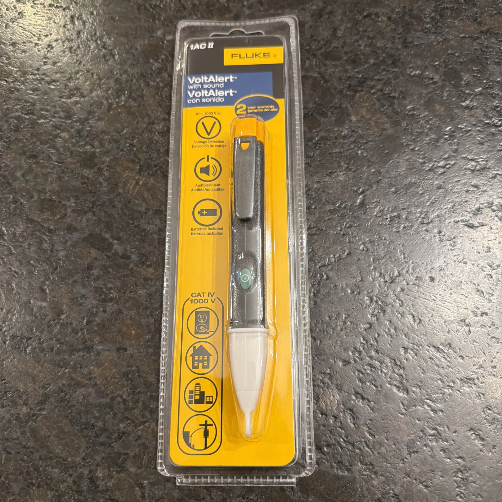 Fluke 1AC-C2 II VoltAlert Non-contact 90~1000V AC Voltage Detector Tester 4165