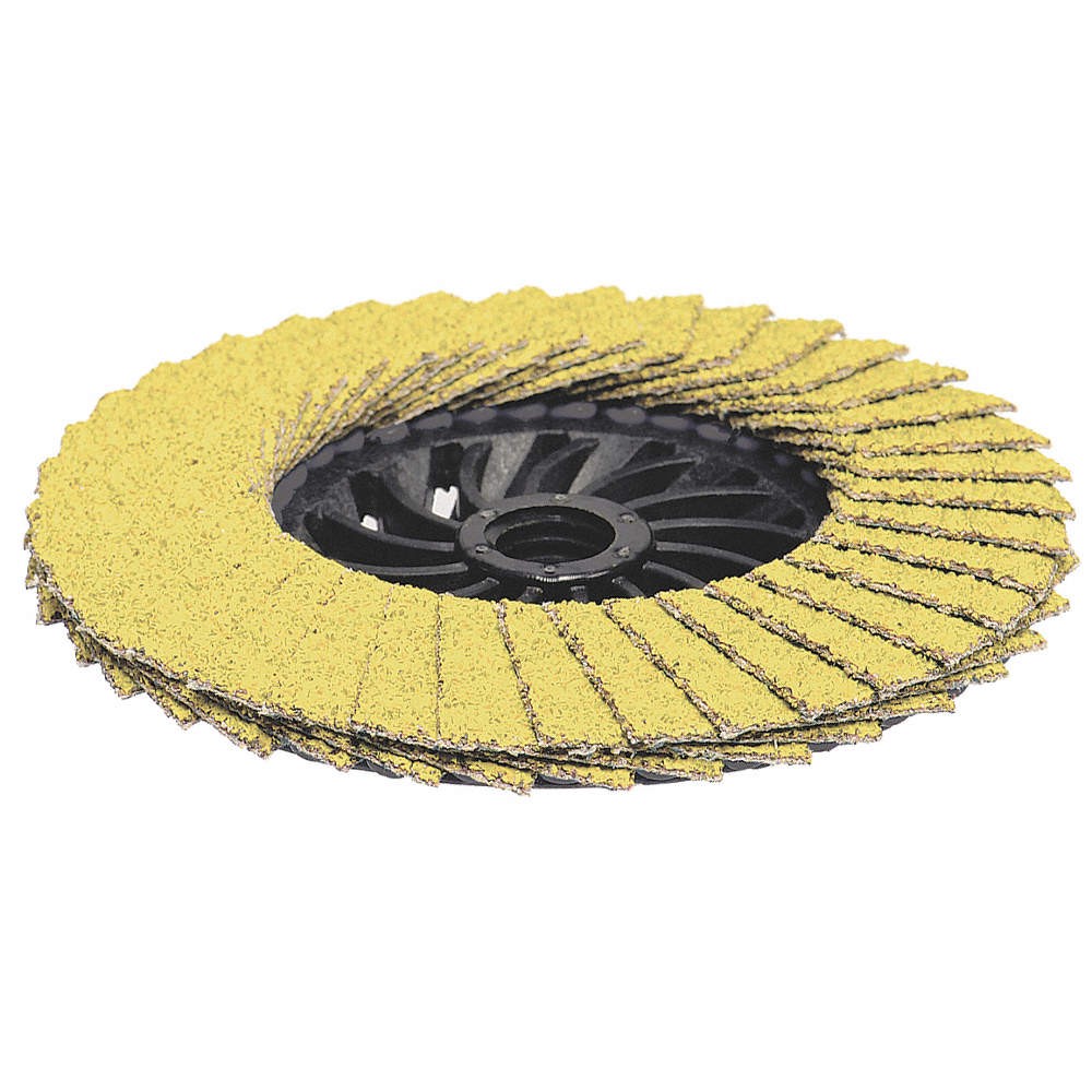 ARC ABRASIVES 71-10917HEW Flap Disc, 4 1/2 in Dia, 5/8 in Arbor 45GF78