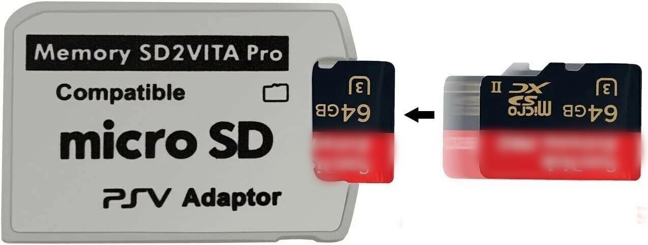 SD2VITA V5.0 PSVSD Micro Memory Pro SD Card TF Adapter For PSV1000 PSV2000 new