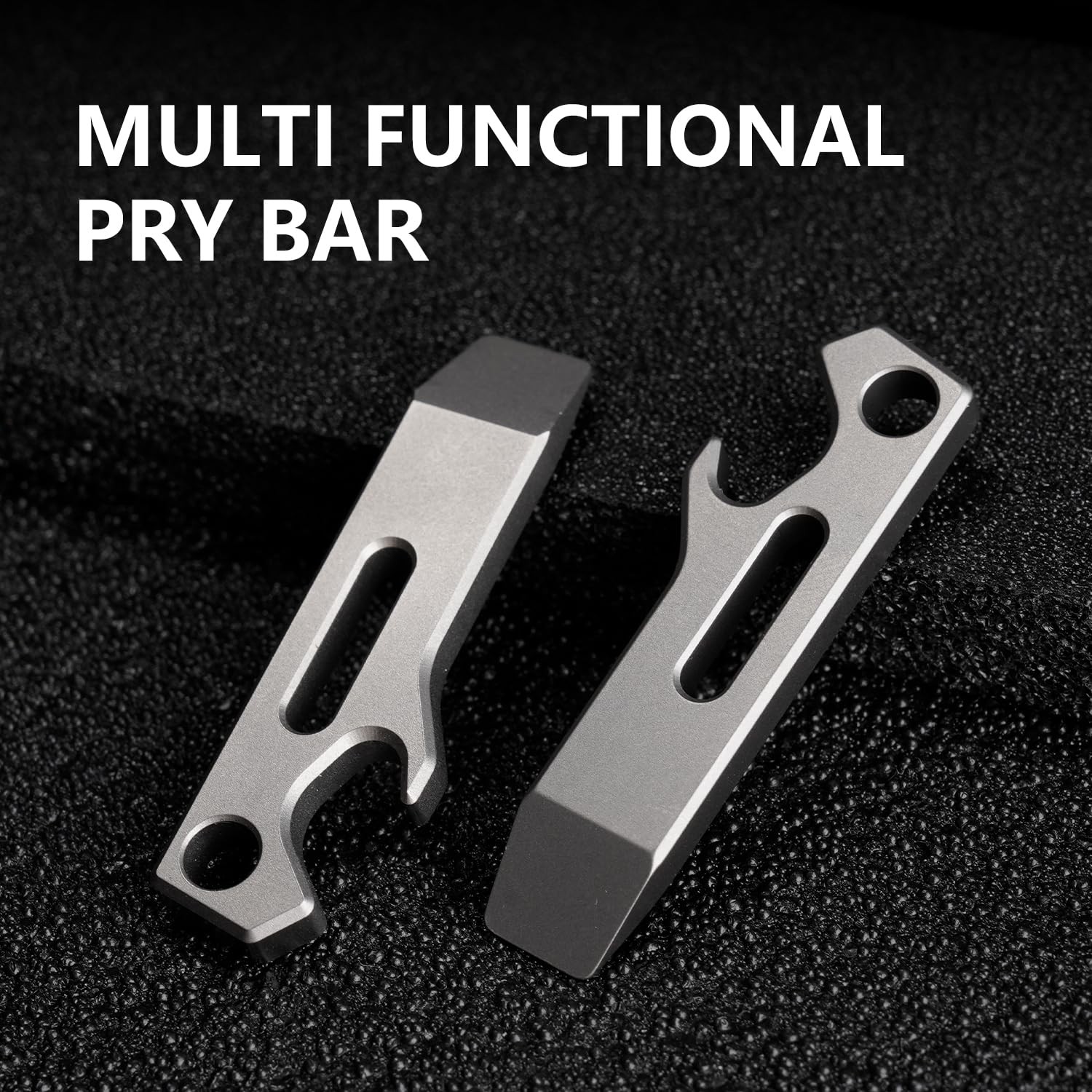 Titanium EDC Pry Bar Multitool, Small Keychain Prybar Tool with Bottle & Open...