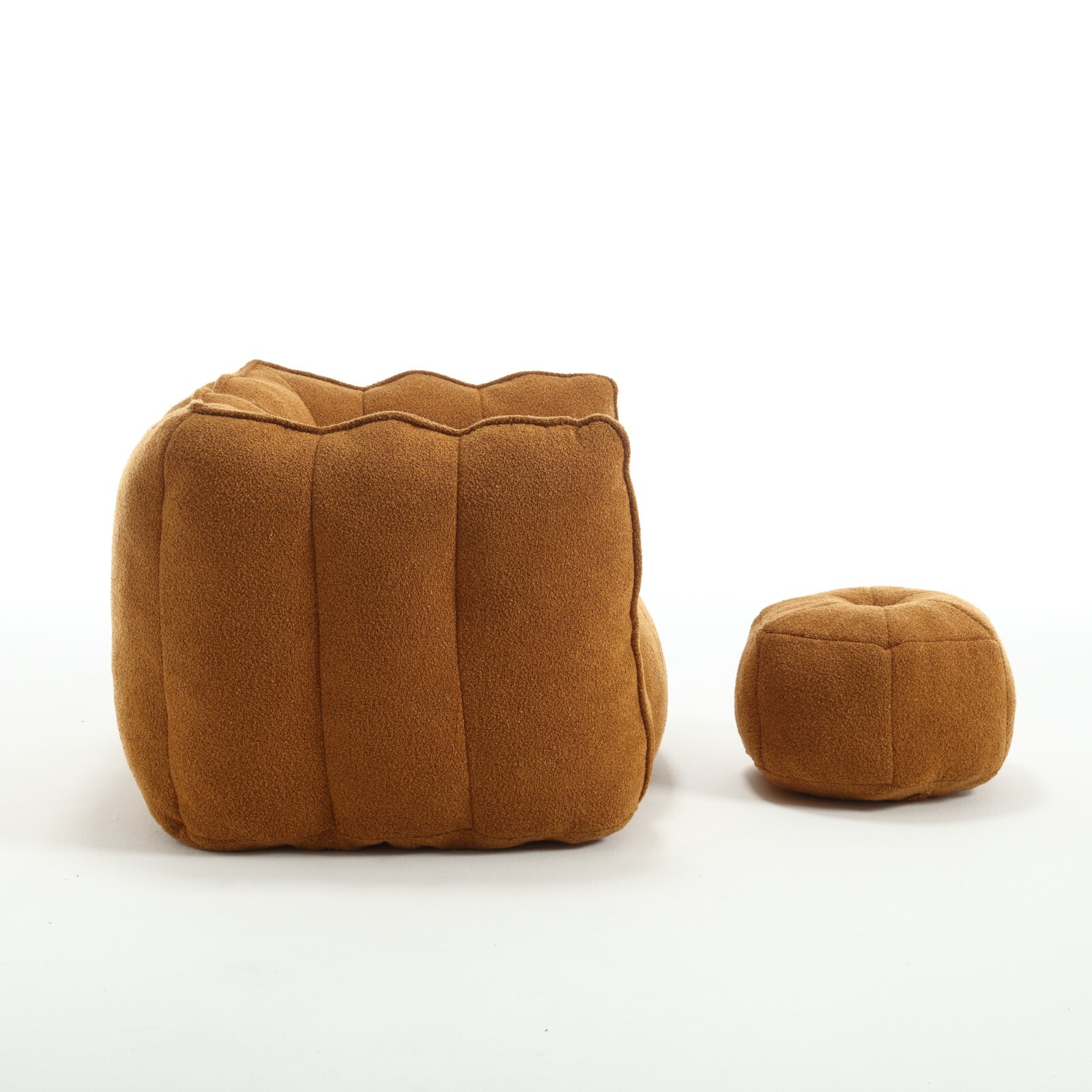 Large Bean Bag Chair with Ottoman, Memory Foam, Comfortable Lazy Sofa