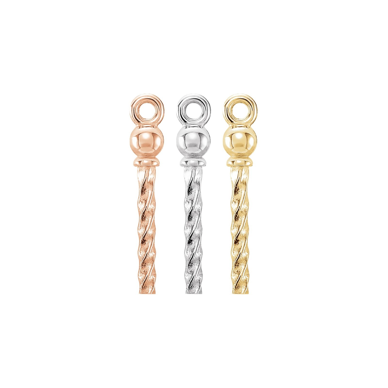 14K 18K Gold, Platinum & Silver Dangle for 4-16 mm Pearl