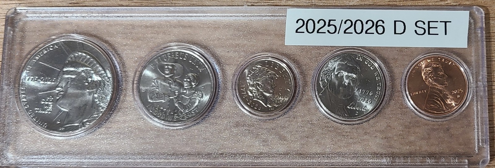 2026 UNC P and D Mint Sets -In Labeled Holders (Incl-2025 1c) 250th Anniversary