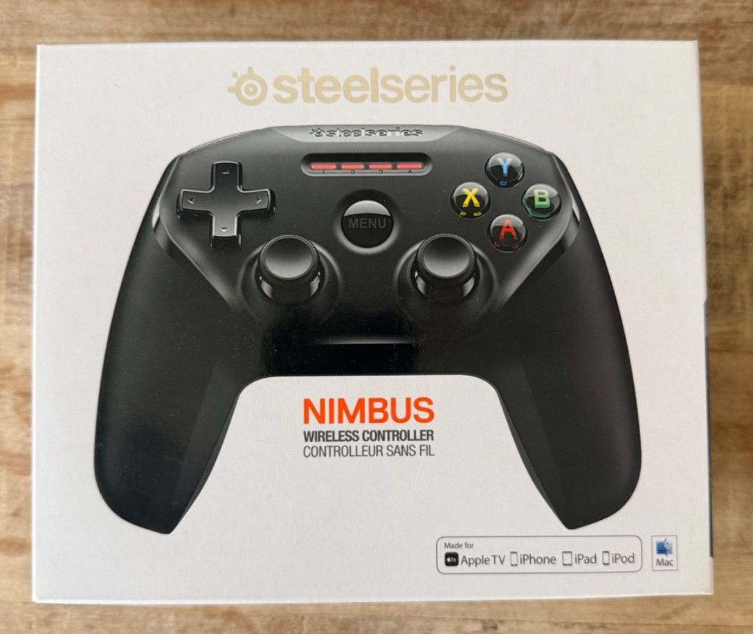 SteelSeries Nimbus Wireless Gaming Controller, Apple iOS /iPad /TV  New Open Box