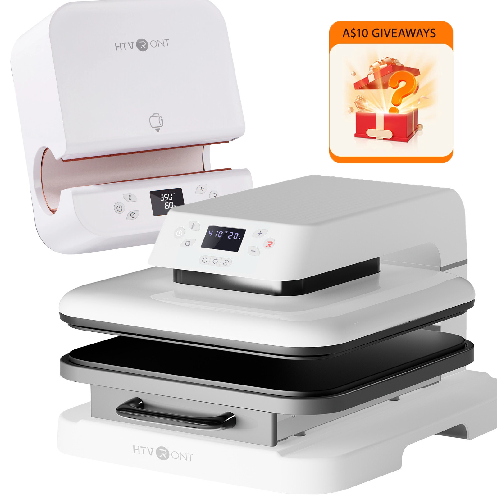 HTVRONT 15"x15" Heat Press Machine Tumbler Heat Press 10-30oz for Sublimation