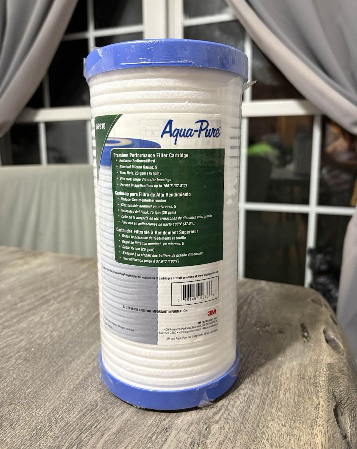 Aqua-Pure AP810 Filter Cartridge Sediment Filtration, Sediment/Rust, 1-Pack