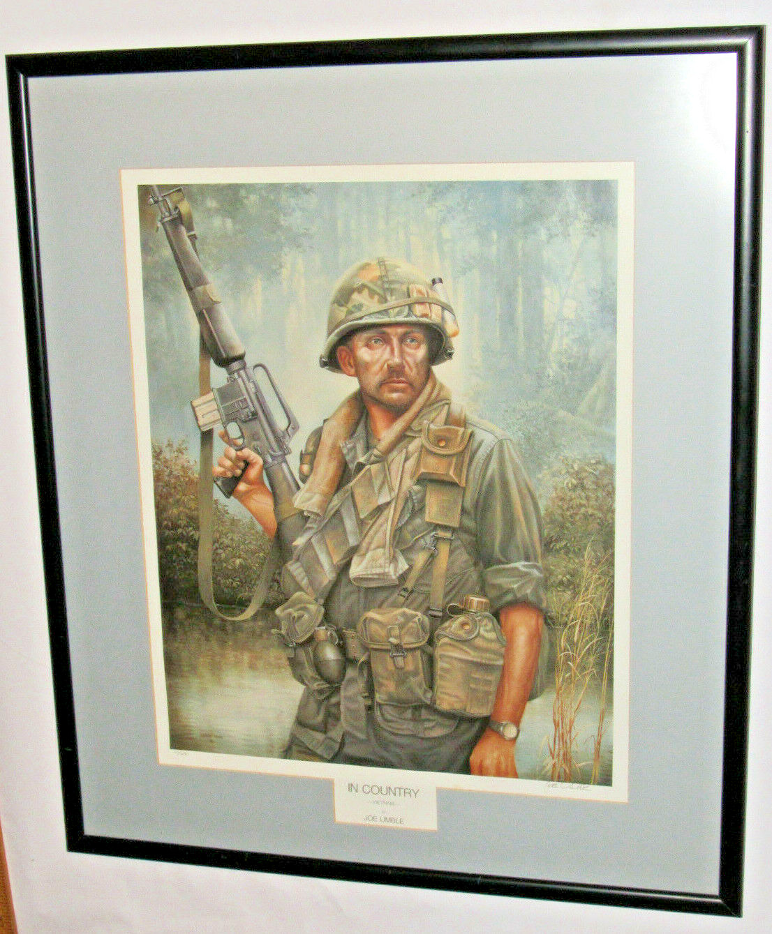 'IN COUNTRY' LIMITED EDITION SIGNED PRINT BY JOE UMBLE! VIETNAM WAR U.S. SOLDIER