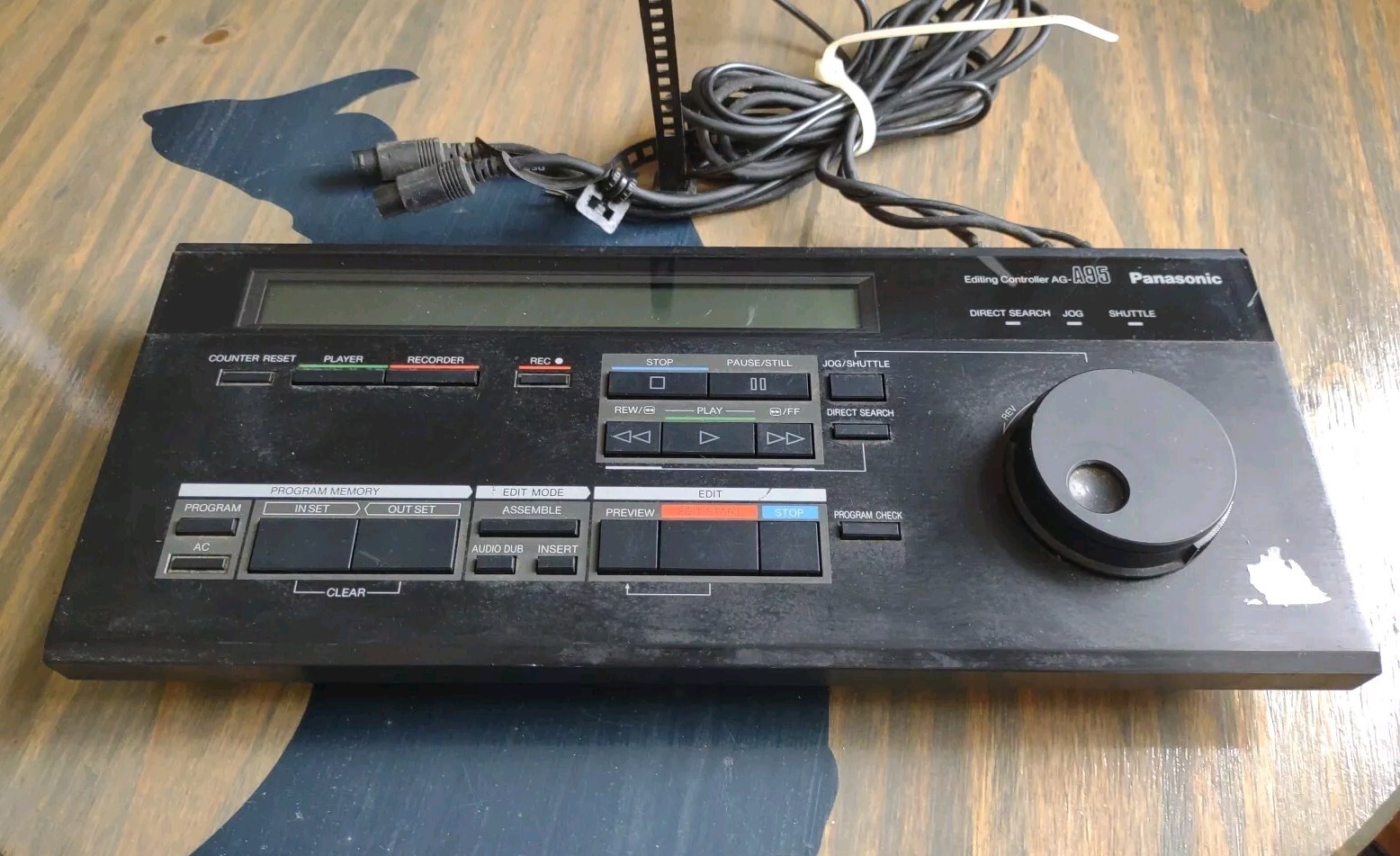 Panasonic AG-A95 Handheld Wired Editing Controller Vintage Hardware 6 Prong