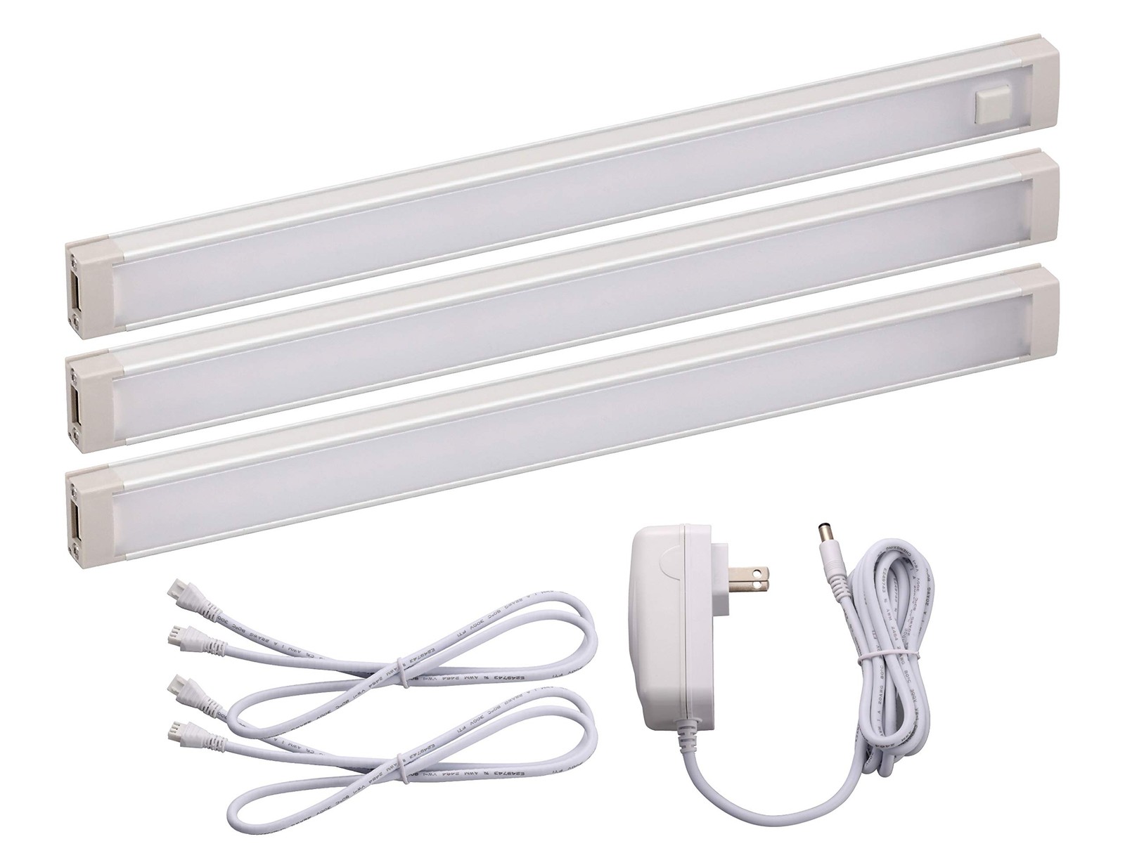 PureOptics LED Under Cabinet Lighting Kit, 3-Bars, 9 9" 3-Bar Warm