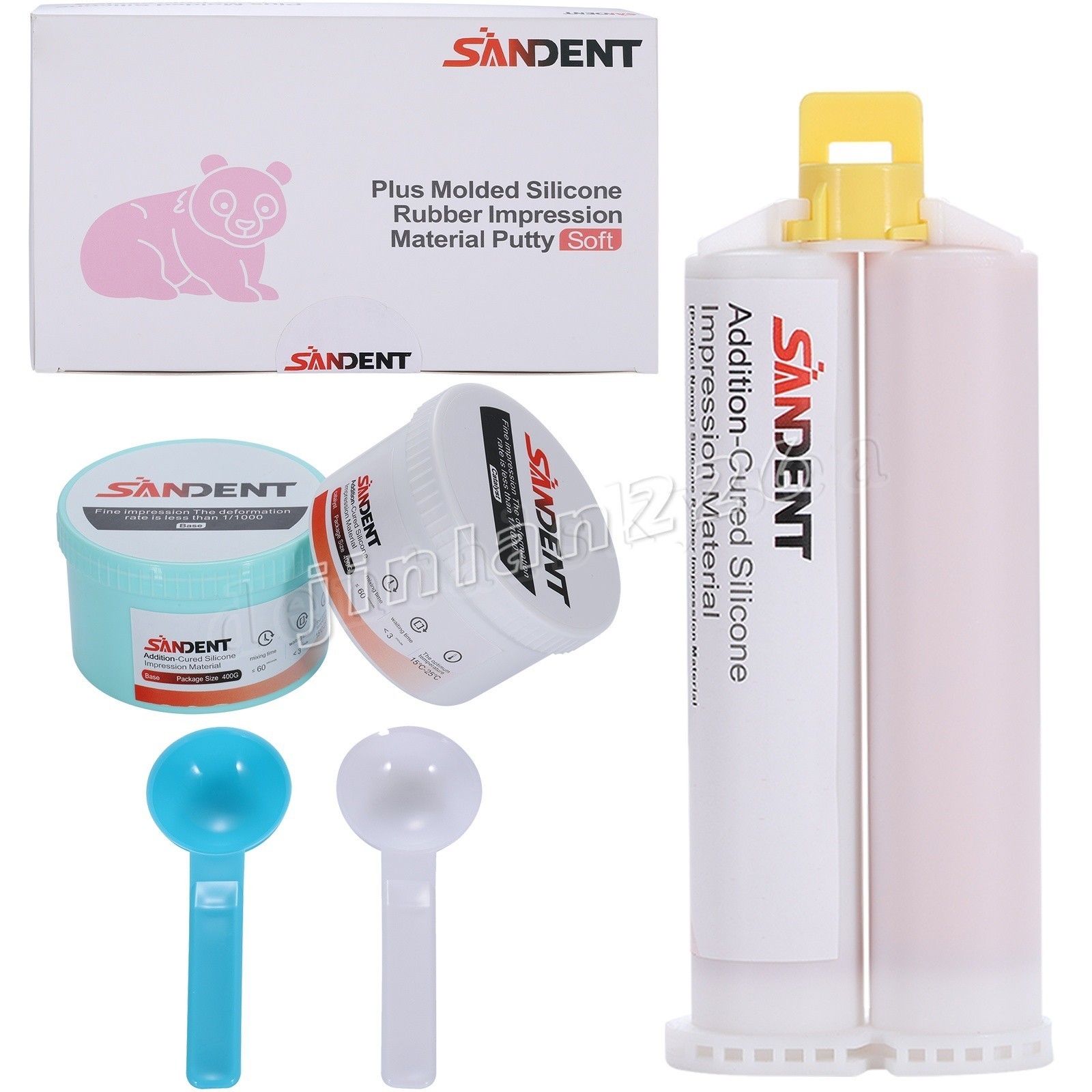 Dental Silicone Impression Material Putty Base+Catalyst+Light Body