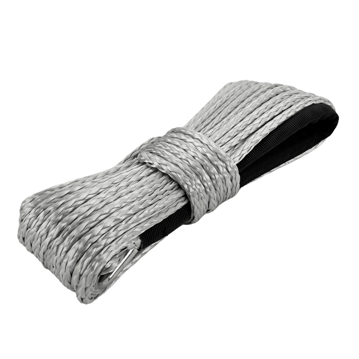 Gray Synthetic Winch Rope Winch Line Cable 1/4" x 50' 10000 lbs for SUV Truck US