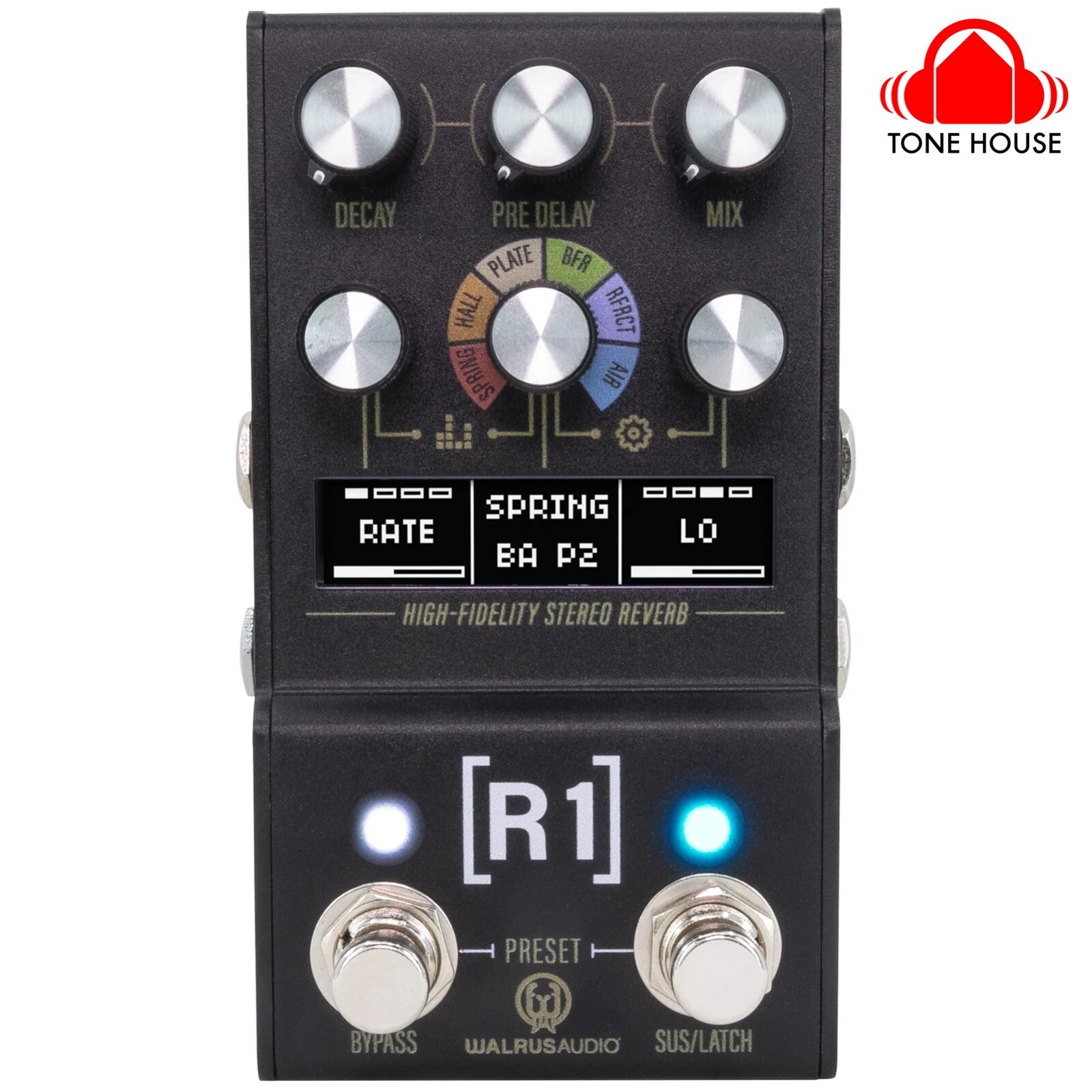 Walrus Audio Mako MKII R1 High-Fidelity Stereo Reverb Pedal - New