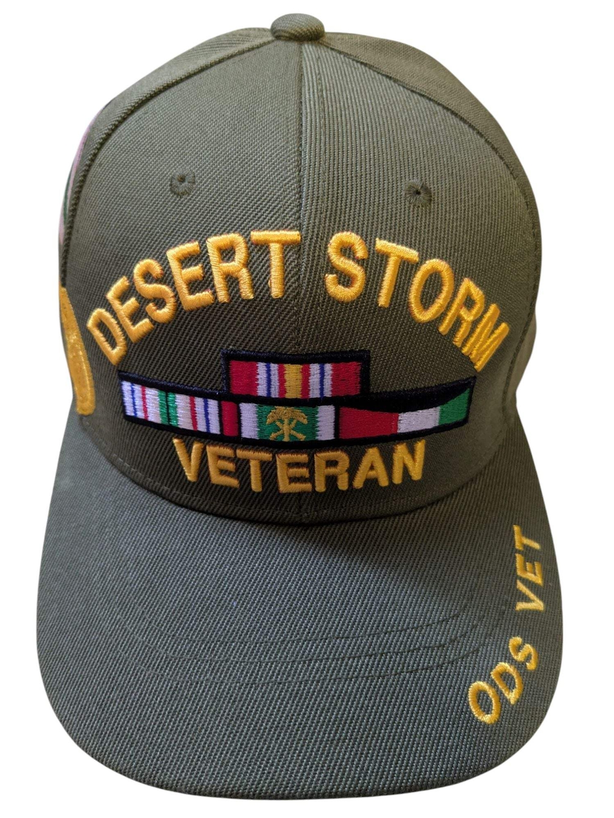 US Military Desert Storm Veteran ODS Olive Baseball Hat Cap