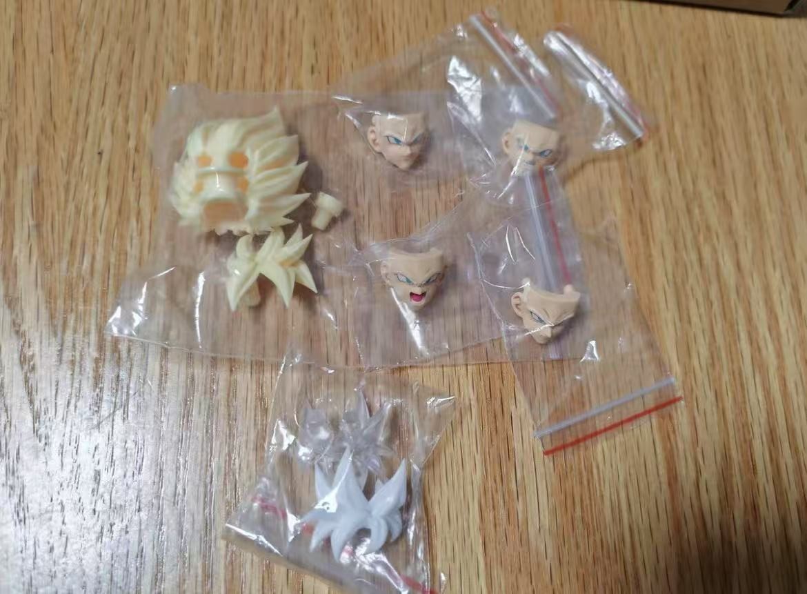 DKO RE Custom 1/12 shf Goku Super Saiyan God goku yellow Hair Breath Head Sculpt