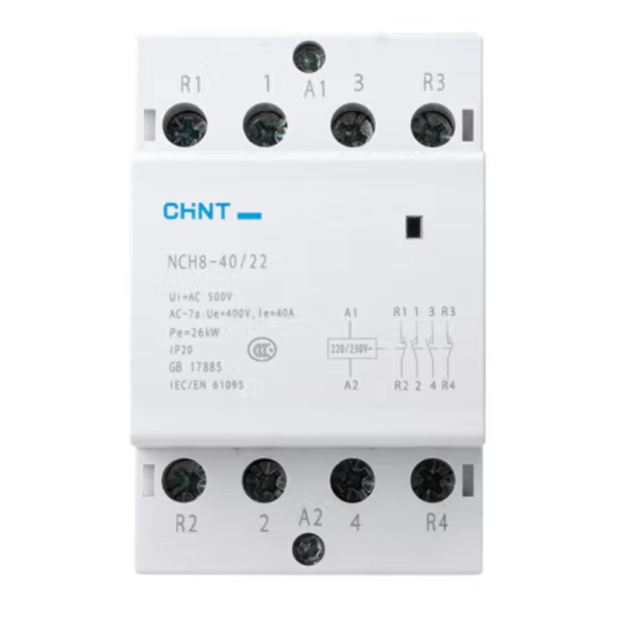 CHNT Rail Type Small AC Contactor 220/230V NCH8-40/22