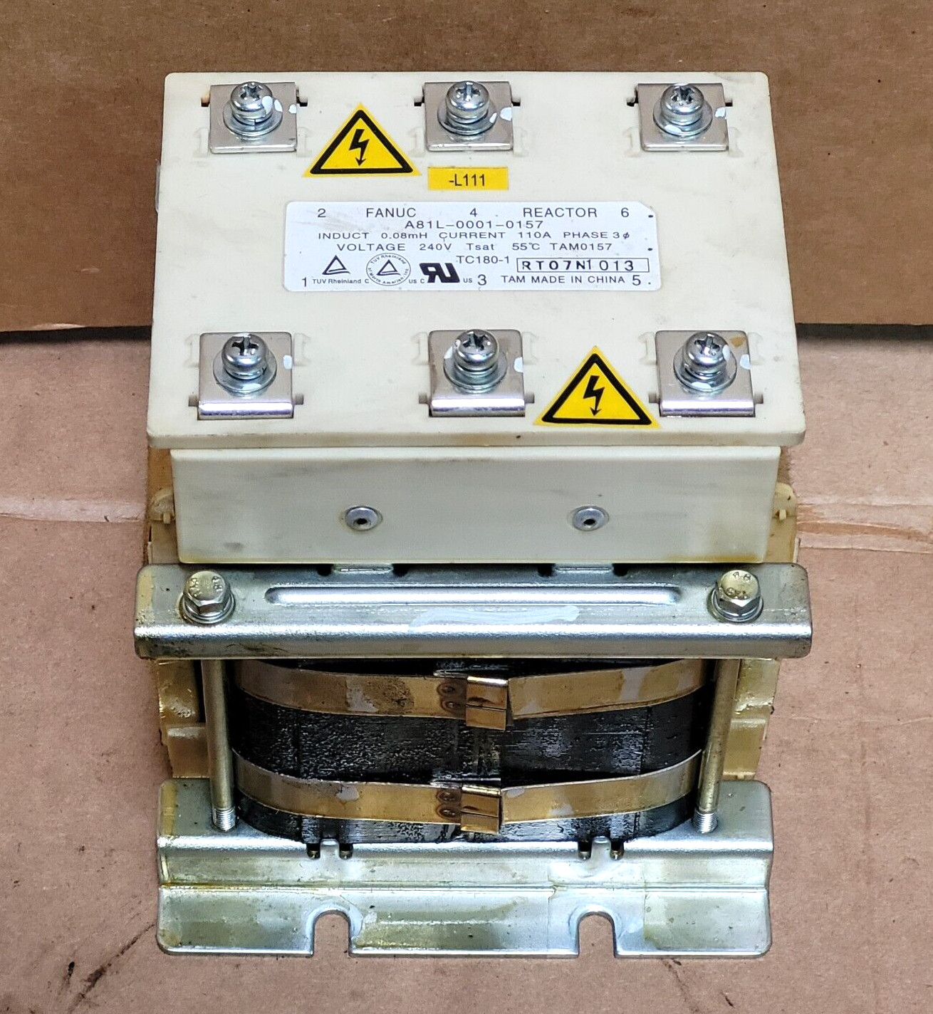 FANUC REACTOR A81L-0001-0157 110A 3 PHASE