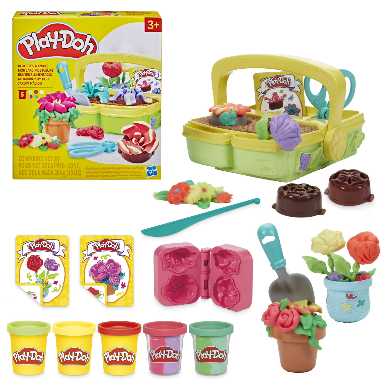 Play-Doh Blooming Flower Garden Playset, Ages 3 and up