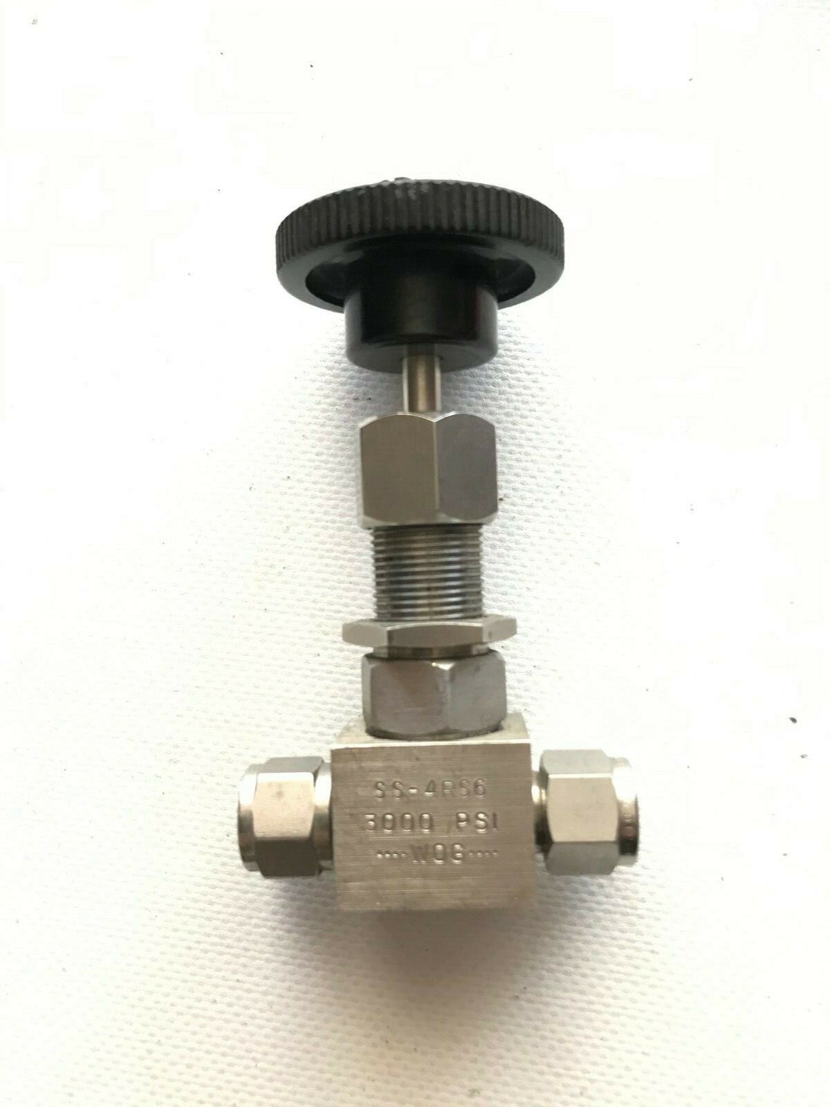 3/8" Tube 316ss Needle Valve  (3000Psi) Whitey Swagelok SS-4RS6 WOG