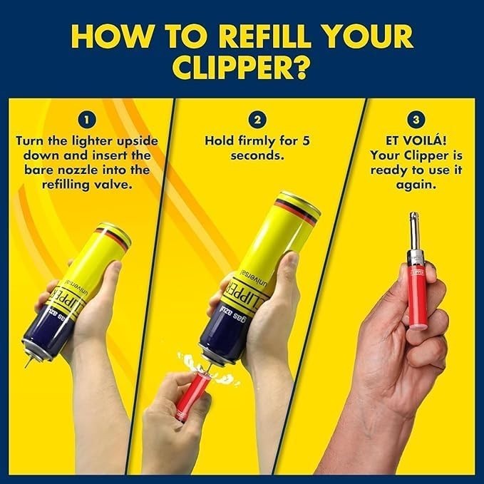 Clipper x Zig-Zag Safe Clipper Mini Tube Refillable Lighters – White Colors