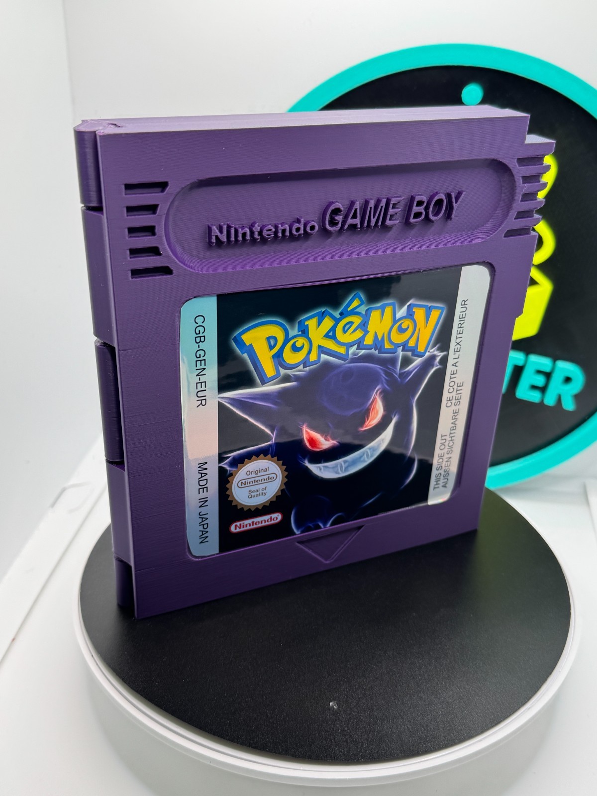 Oversized Retro Cartridge Game Holder for Switch, Holds 32 Games