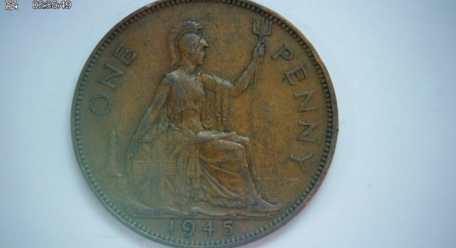 United Kingdom 1945 1 Penny George VI Penny (Britannia) Coin