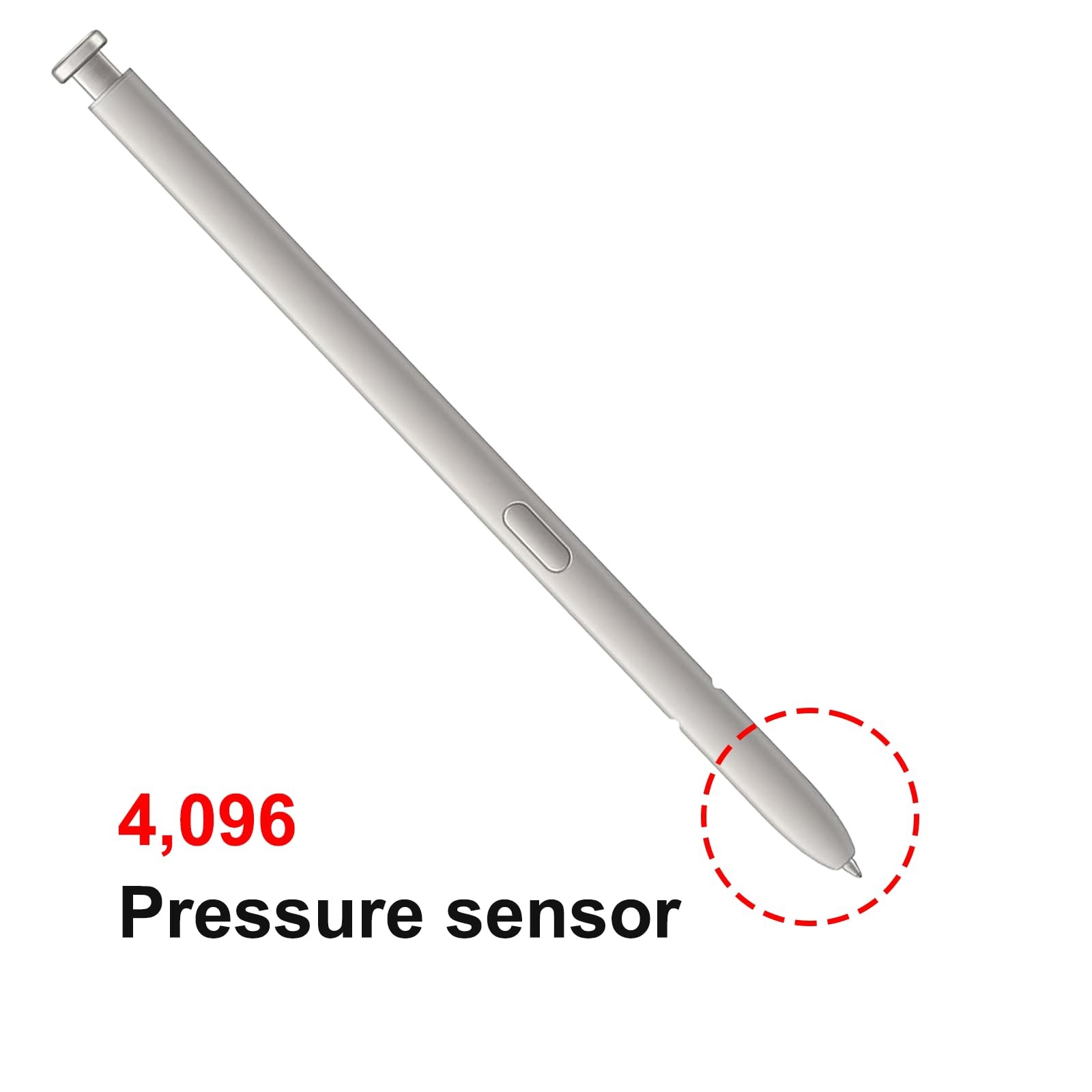 Galaxy S25 Ultra S Pen Replacement for Samsung Light Gray