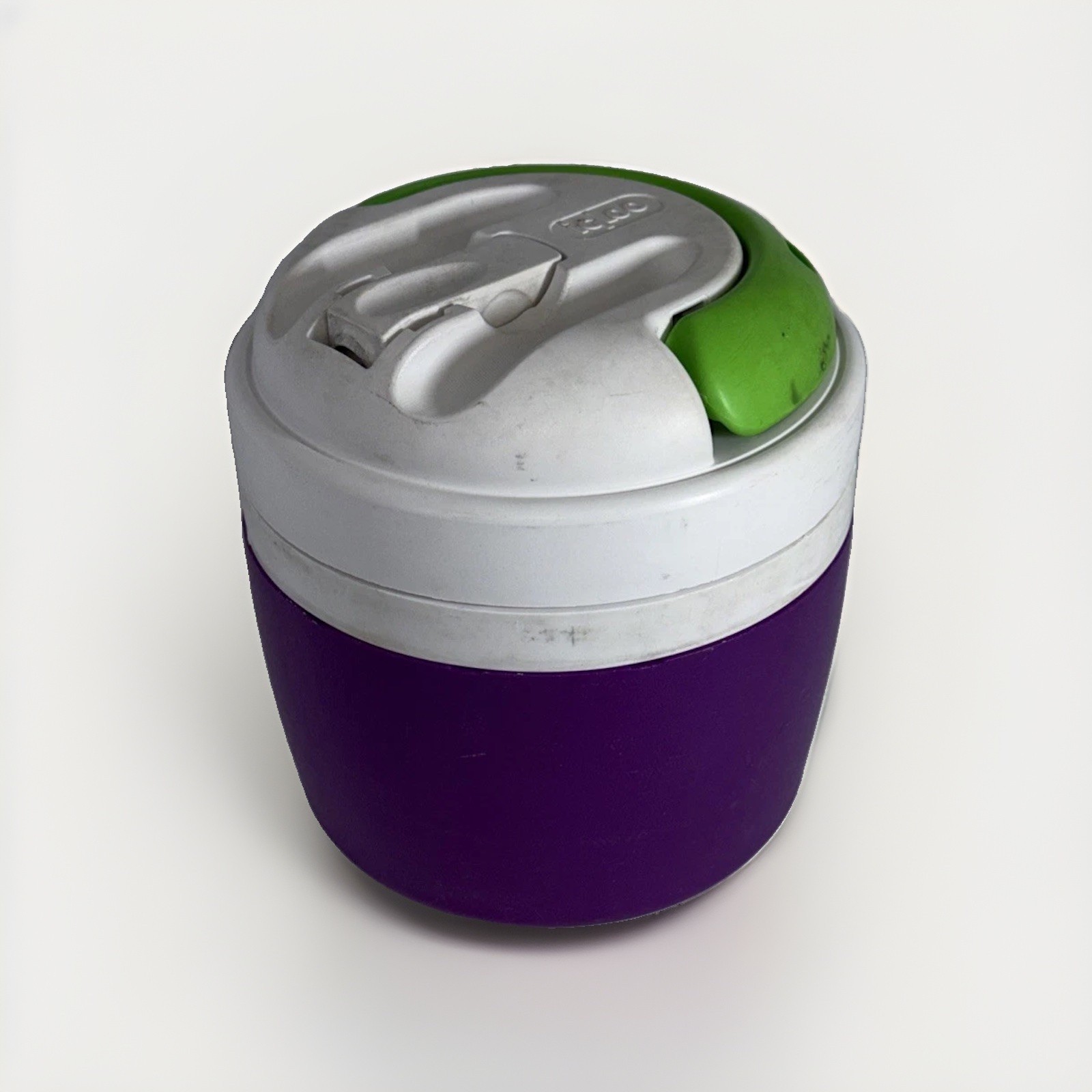 Vintage Igloo Elite 1 Gallon Water Cooler Jug Purple Green White