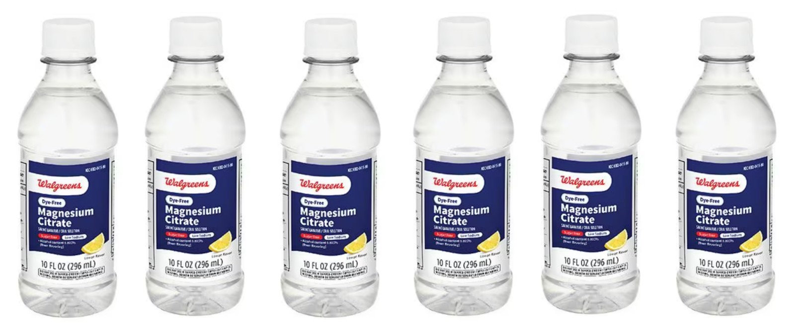 Walgreens Magnesium Citrate Lemon 10-OZ, 6-Bottles, EXP 01/29, BEST TASTE!