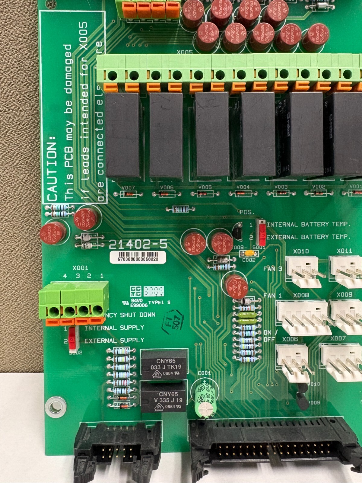 CCTC 21402-5 System Interface Relay & Fan Control Board