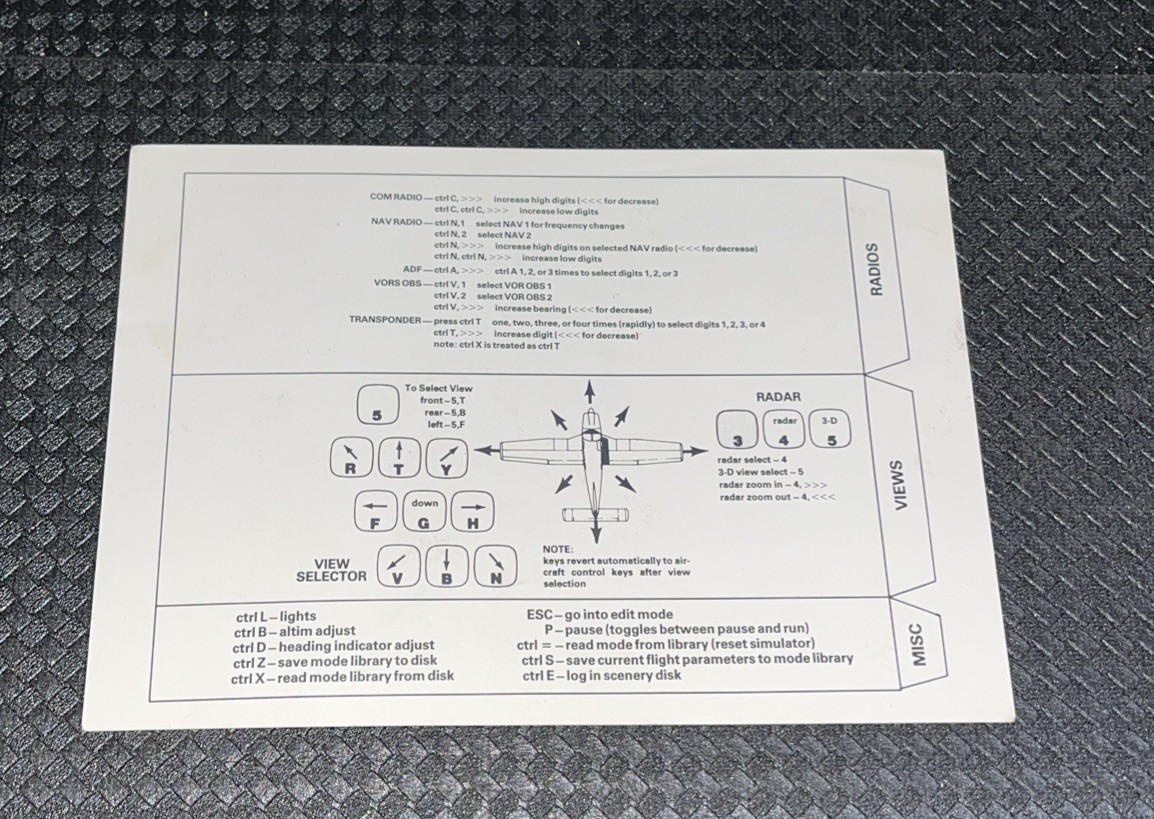 Flight Simulator II subLOGIC for ATARI computer - complete SET box manual 2 disk