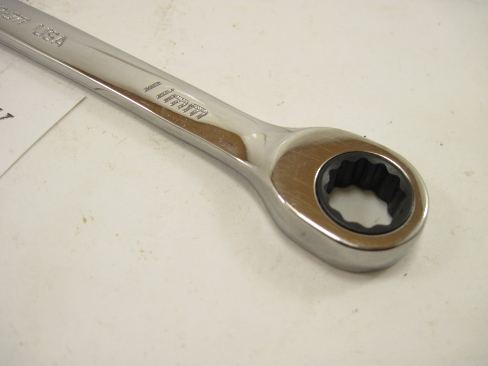 Snap On 11mm Flank Drive Plus Metric Ratcheting Wrench SOXRM11A NEW