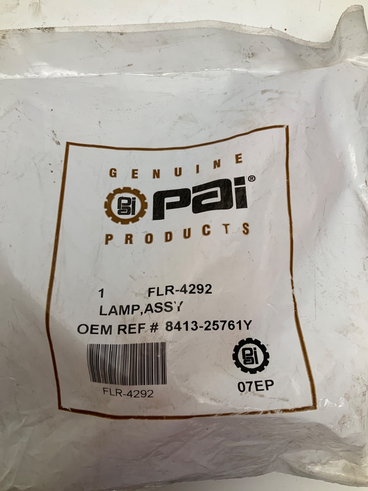 NEW PAI GENUINE PARTS FLR-4292 LAMP ASSEMBLY 8413-25761Y