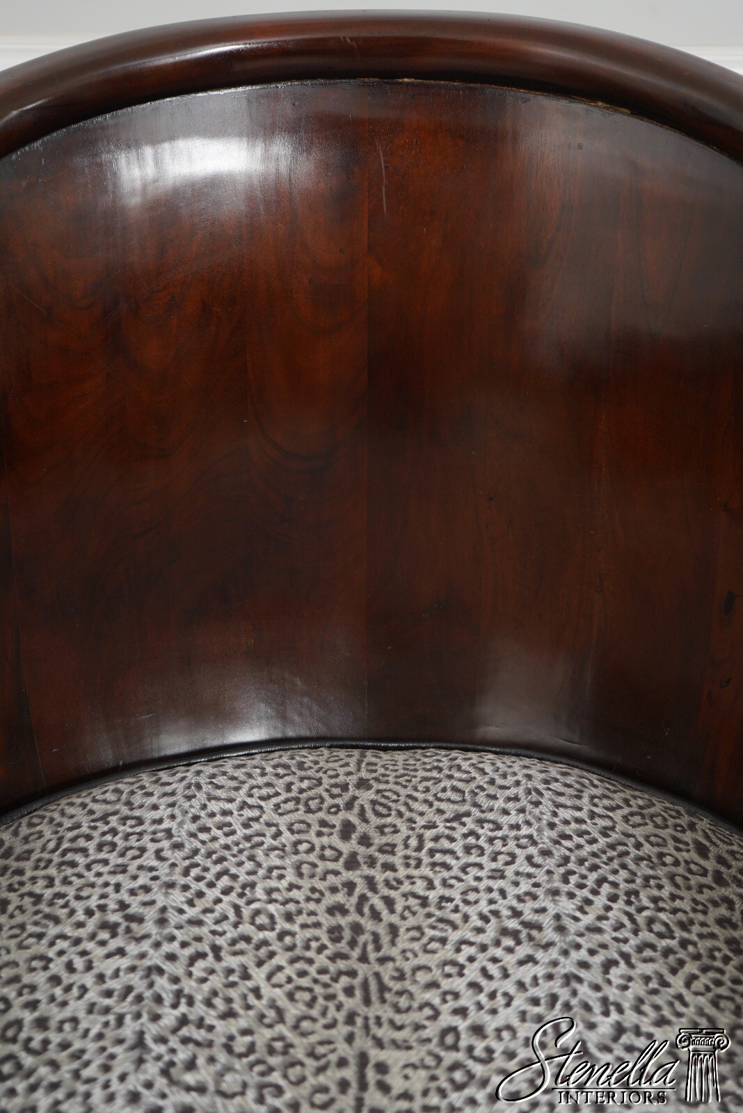 F62511EC: Monumental Ornately Carved Throne Chair w. Upholstered Seat