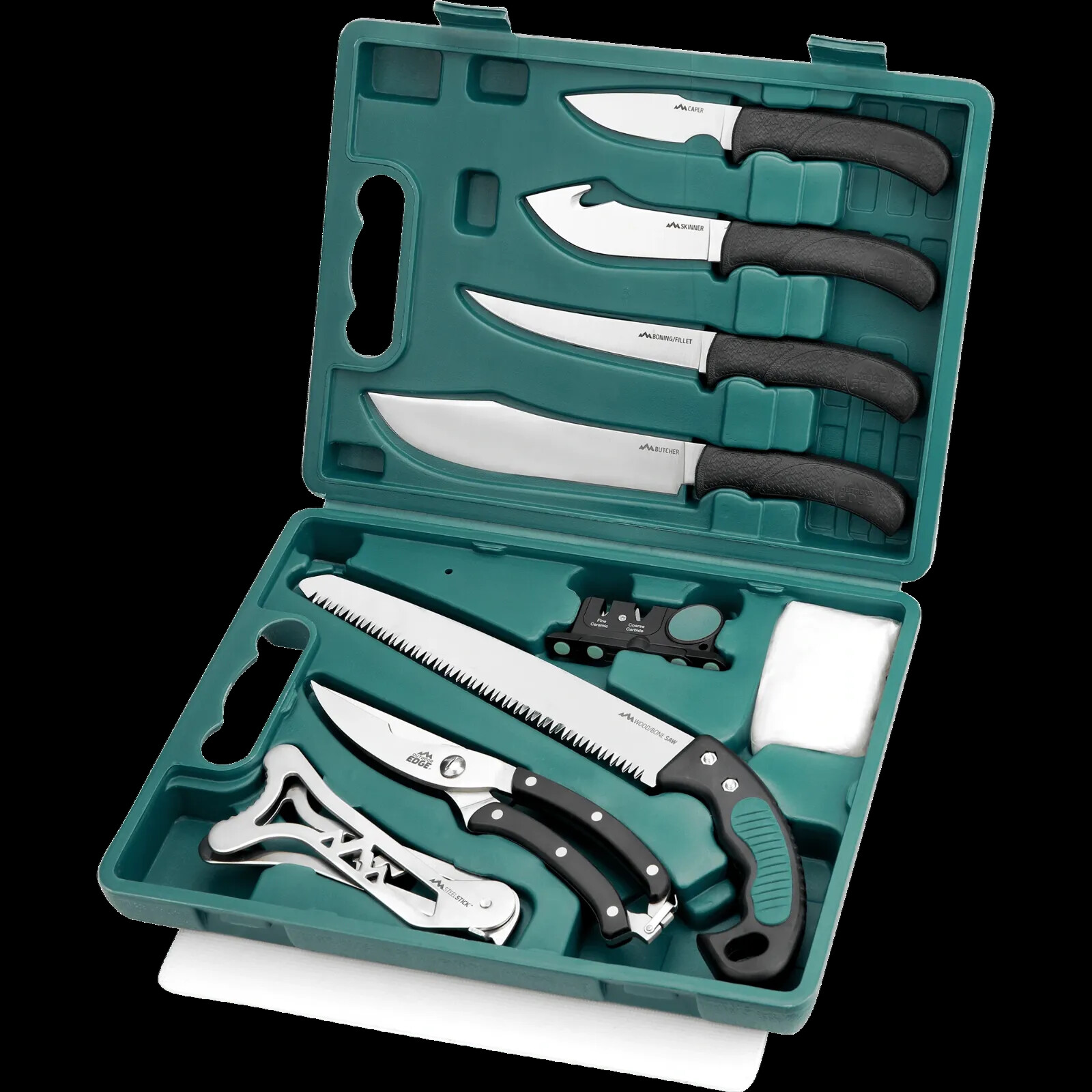 NEW Outdoor Edge Game Pro 11 Piece Skinning Boning Knife Saw Ribcage Spreader