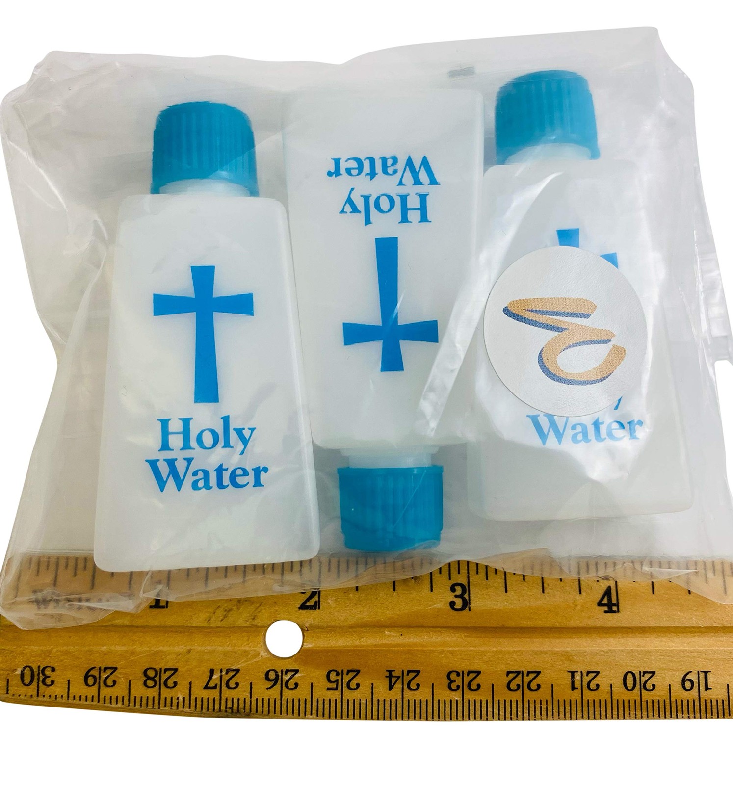 3 Pack Holy Water Bottle, Mini Plastic Vessel, Empty Container, Travel, Set