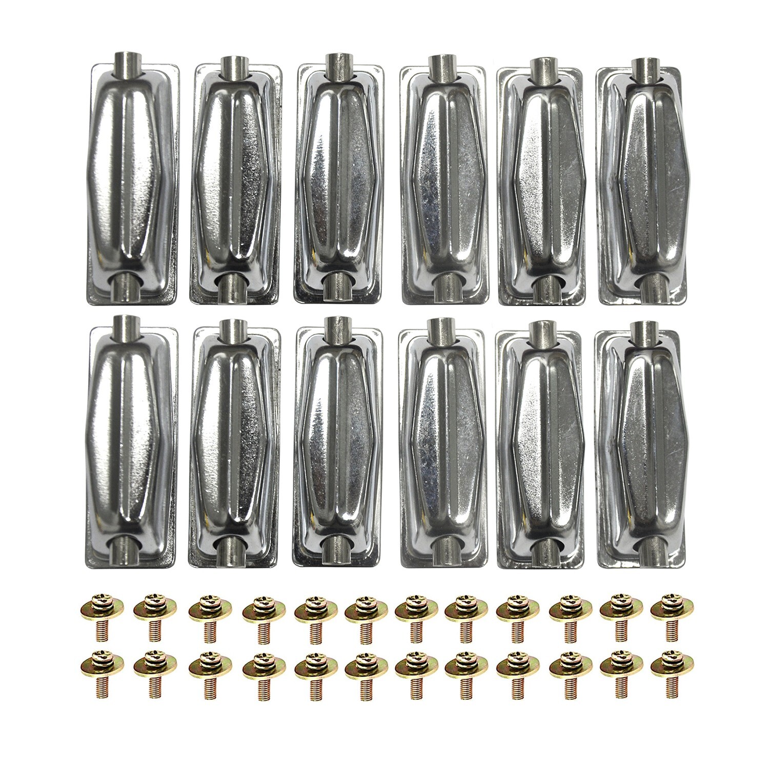 Double End Drum Lugs Connectors for Bass Snare Drum Parts Accessories Pack of 12