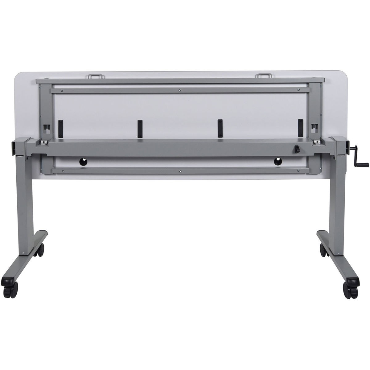 Luxor 72" Adjustable Flip-Top Training Table with Crank Handle