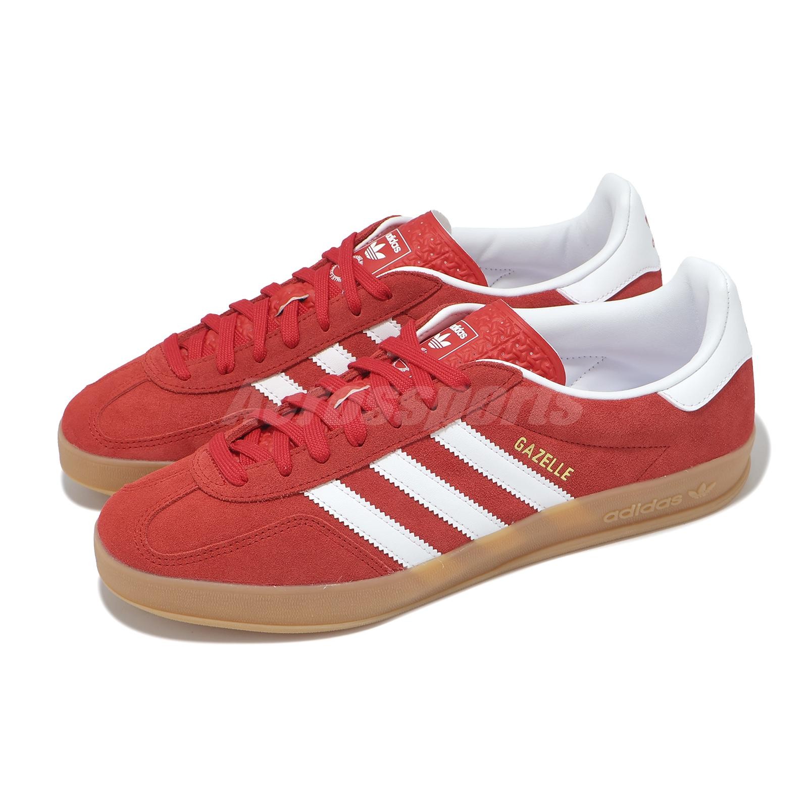 adidas Originals Gazelle Indoor Red White Gum Men Unisex Casual Shoes JI2063