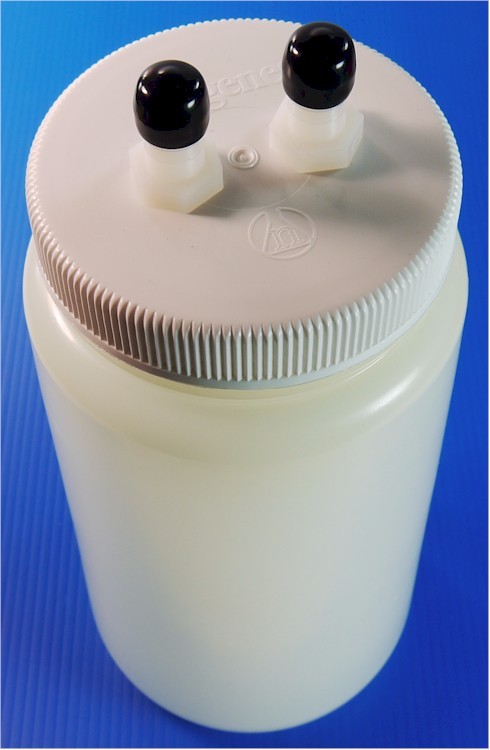 NEW Agilent 393726501 LC/MC/HPLC 1/2Gal(2000mL) Drain Bottle w/Fittings