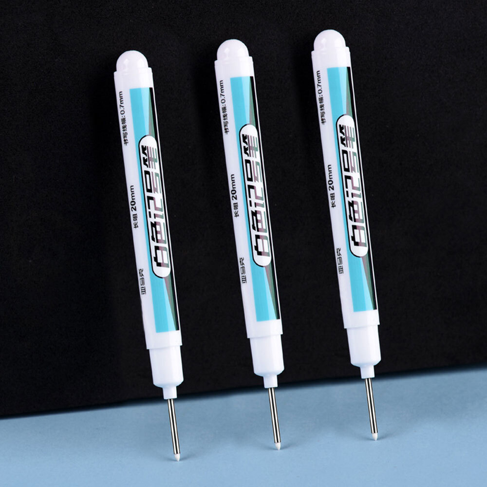 3Pcs 0.7mm White Permanent Paint Marker Pen for Rock Wood Plastic Glass Metal