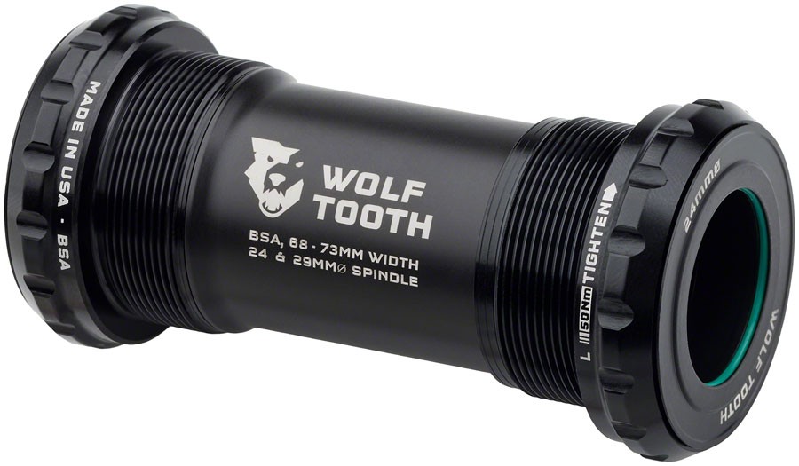 Wolf Tooth BSA Bottom Bracket - 68/73mm English, 24mm Spindle, Durable,