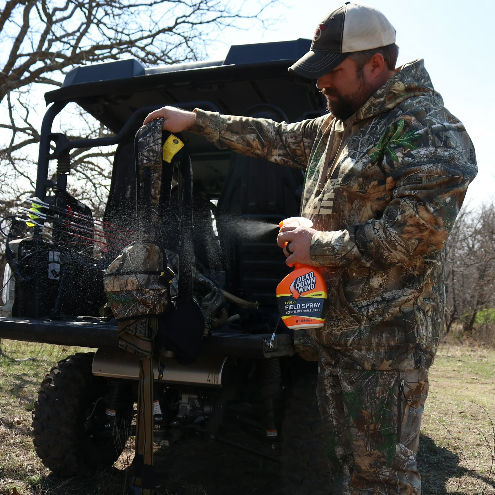 2PC Dead Down Wind Evolve Field Spray 32 oz Hunting Scent Eliminator Odor Pack
