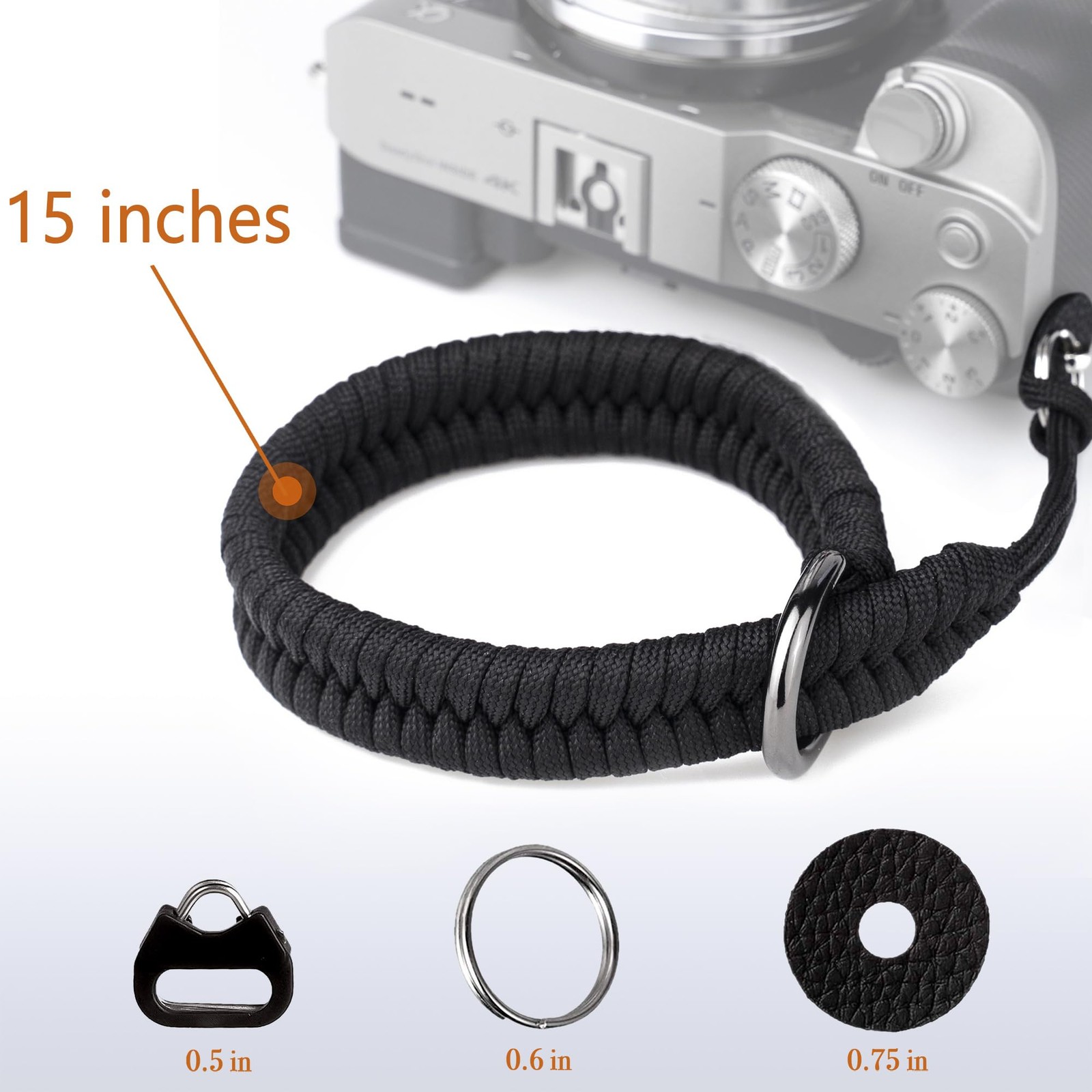 Qiang Ni Camera Wrist Strap - Paracord Quick Release Camera Hand Strap Wrist Lan