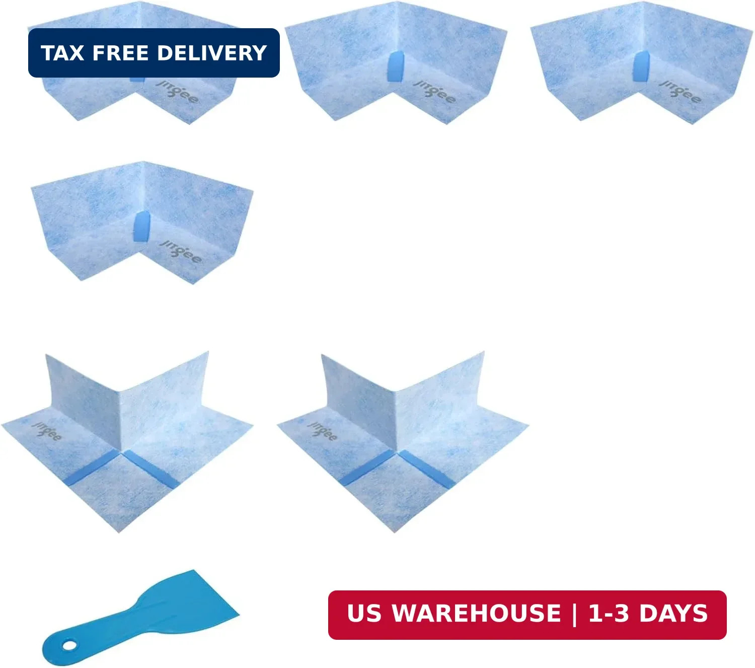7 pcs Waterproofing Seal Kit, 4 Waterproofing Insde Corner, 2 Waterproofing Outs