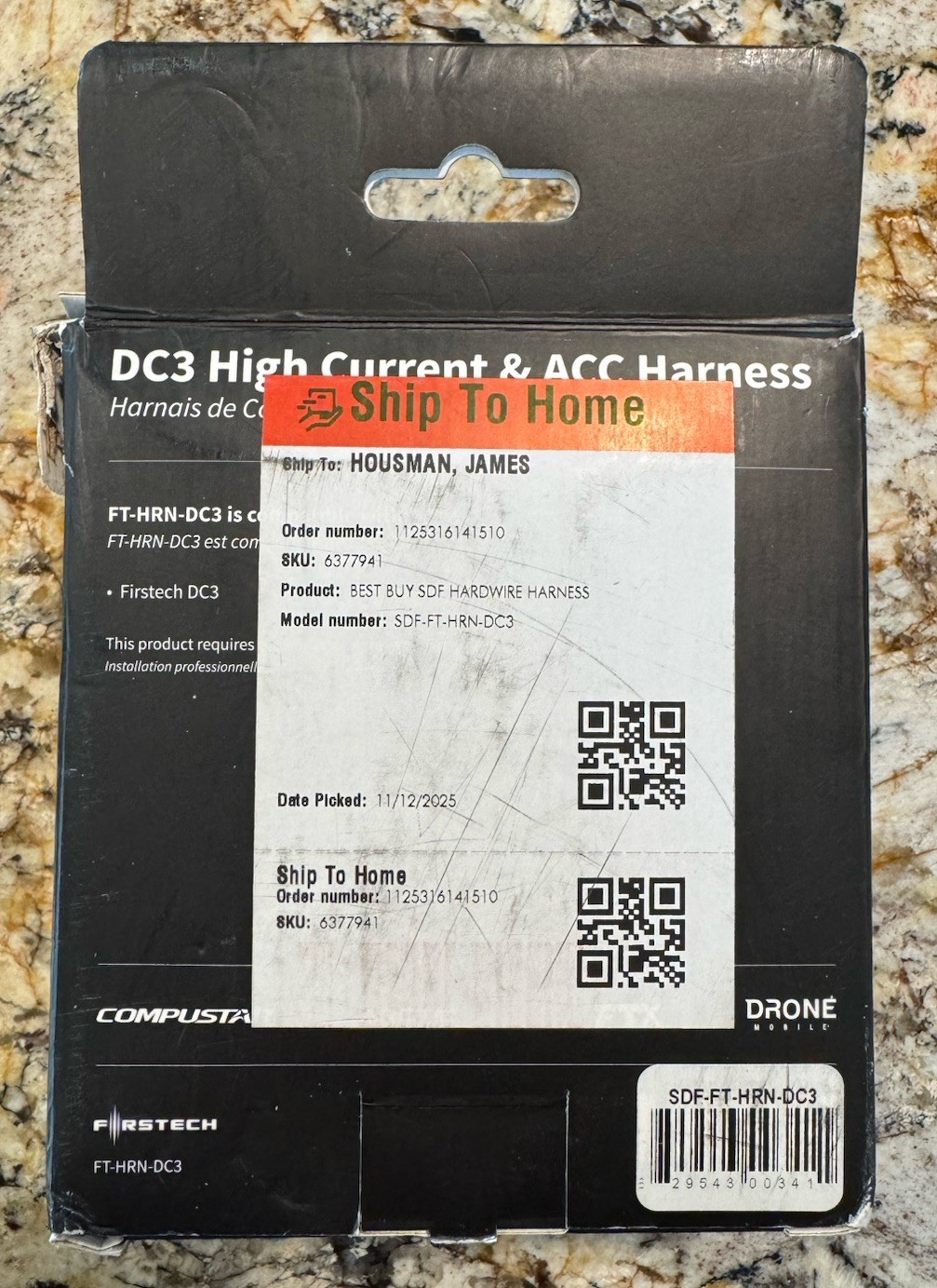 Compustar FT-HRN-DC3 Remote Start Module Harness Kit
