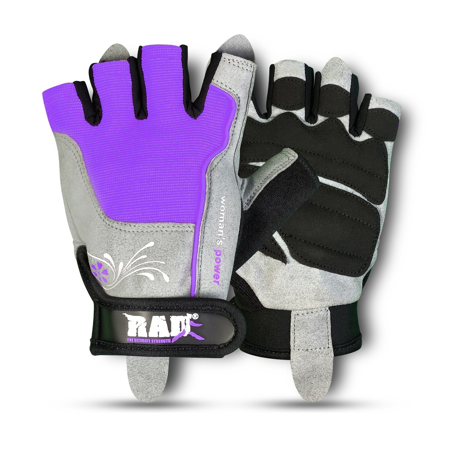 Gloves Weight Lifting Gym Glove Training Women Fitness Gloves Leather - Purple